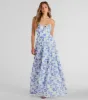 Charming Vibe Tie-Back Flowy Floral Woven Maxi Dress sold by Windsor
