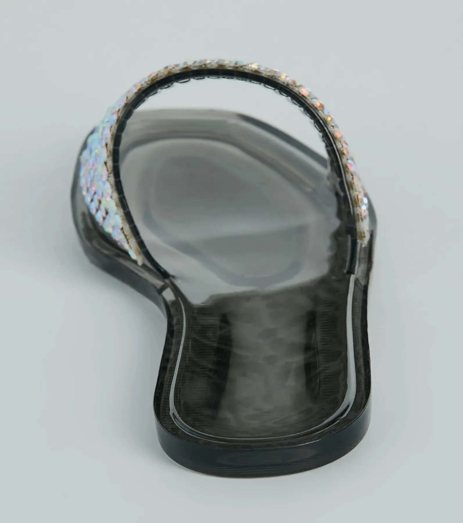 Slip Into Luxury Rhinestone Flat Jelly Sandals sold by Windsor product image thumbnail 4