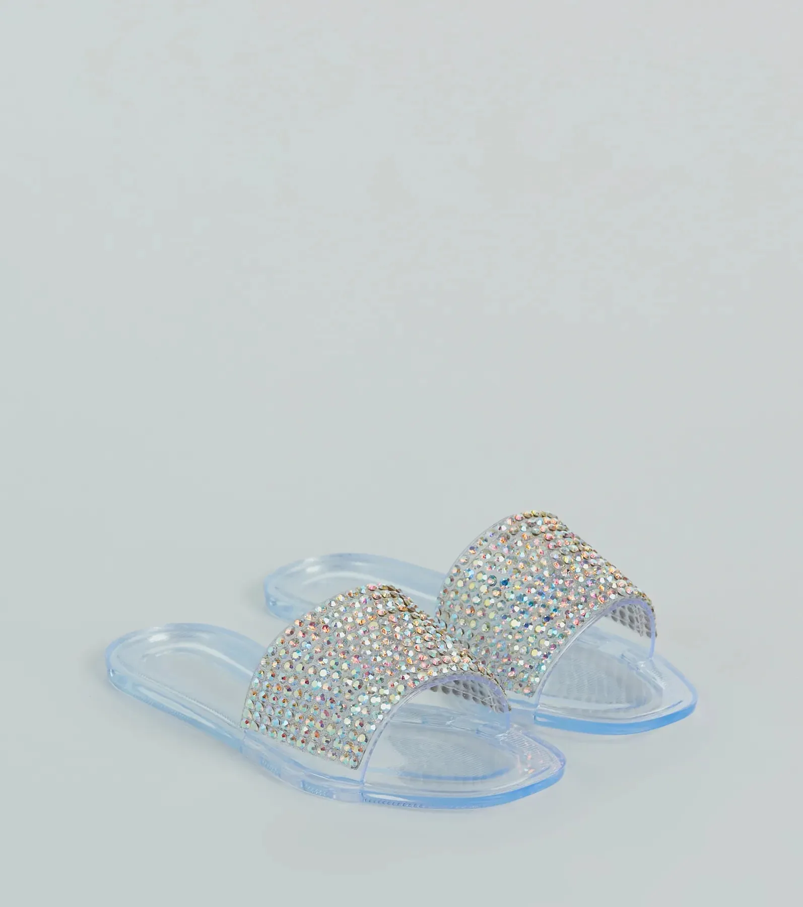 Slip Into Luxury Rhinestone Flat Jelly Sandals sold by Windsor product image thumbnail 5