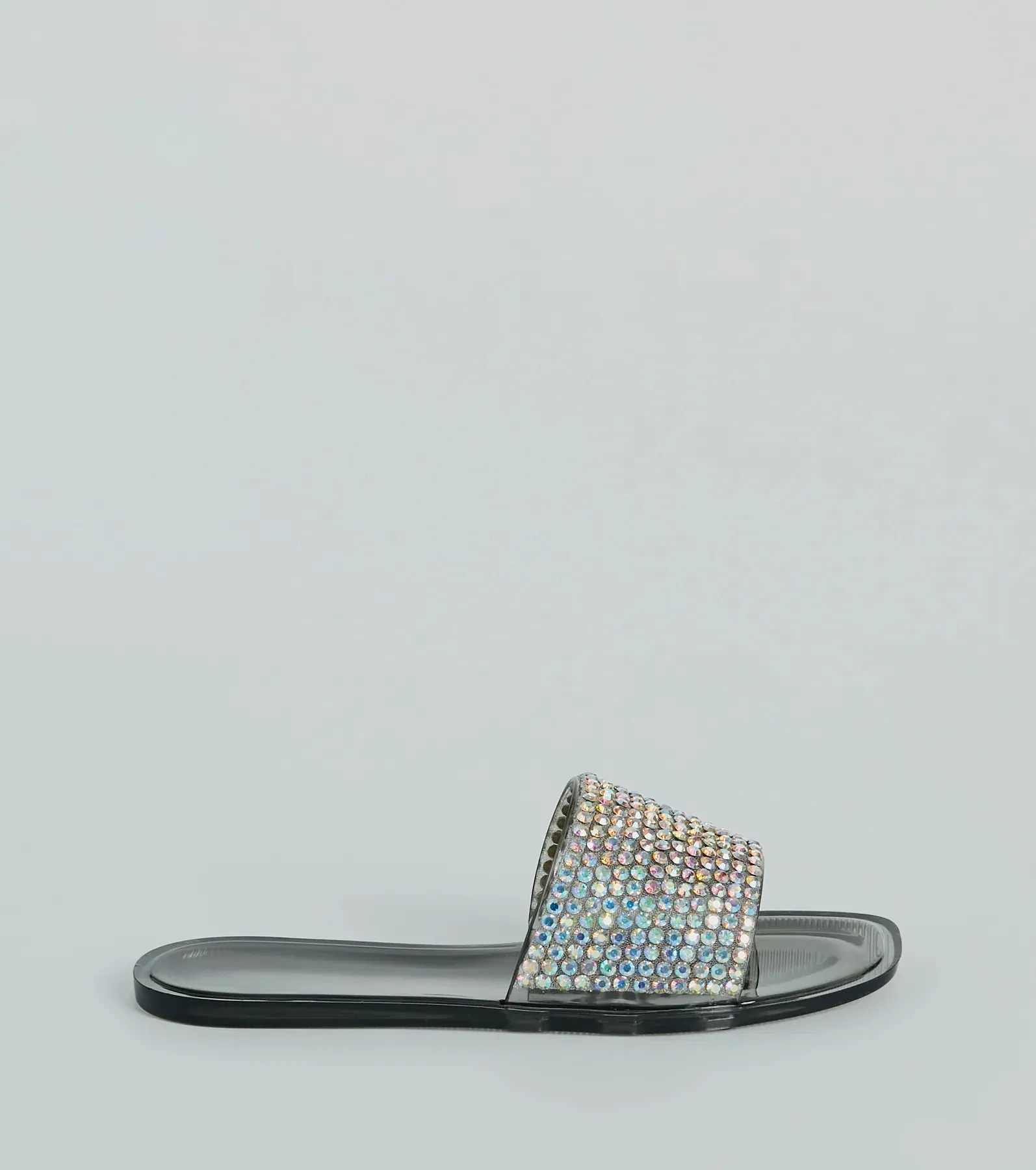 Slip Into Luxury Rhinestone Flat Jelly Sandals sold by Windsor product image thumbnail 2