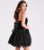 She's Iconic Strapless Ruffled Tulle Skater Dress sold by Windsor