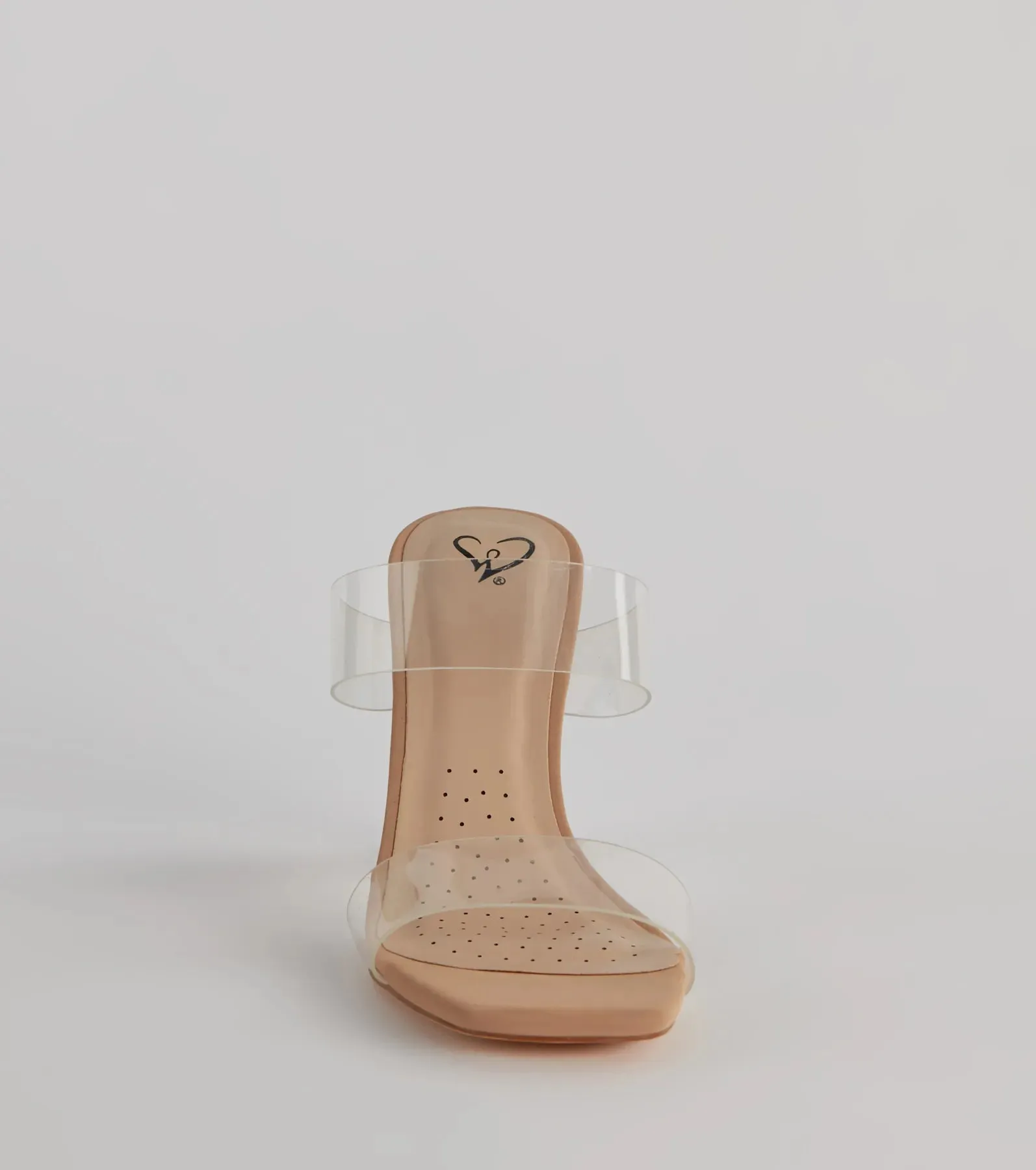 Clearly On Trend PVC Strap Lucite Block Heels sold by Windsor product image thumbnail 3