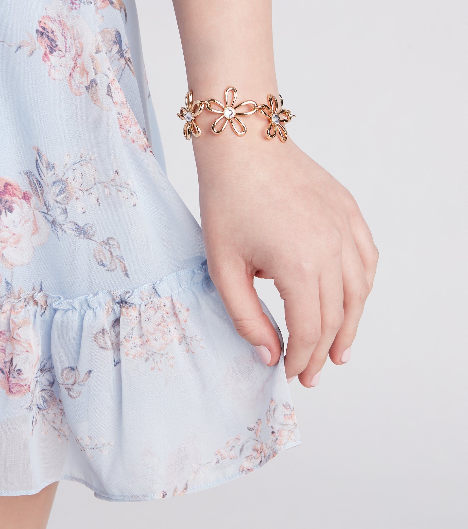 Retro Flower Statement Bracelet sold by Windsor product image thumbnail 2