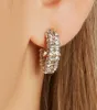 Radiant Stance Rhinestone Mini Hoop Earrings sold by Windsor