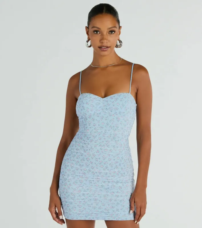 Sweet Feelings Sleeveless Ditsy Floral Mini Dress sold by Windsor