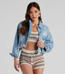 Va Va Vintage Denim Jacket sold by Windsor