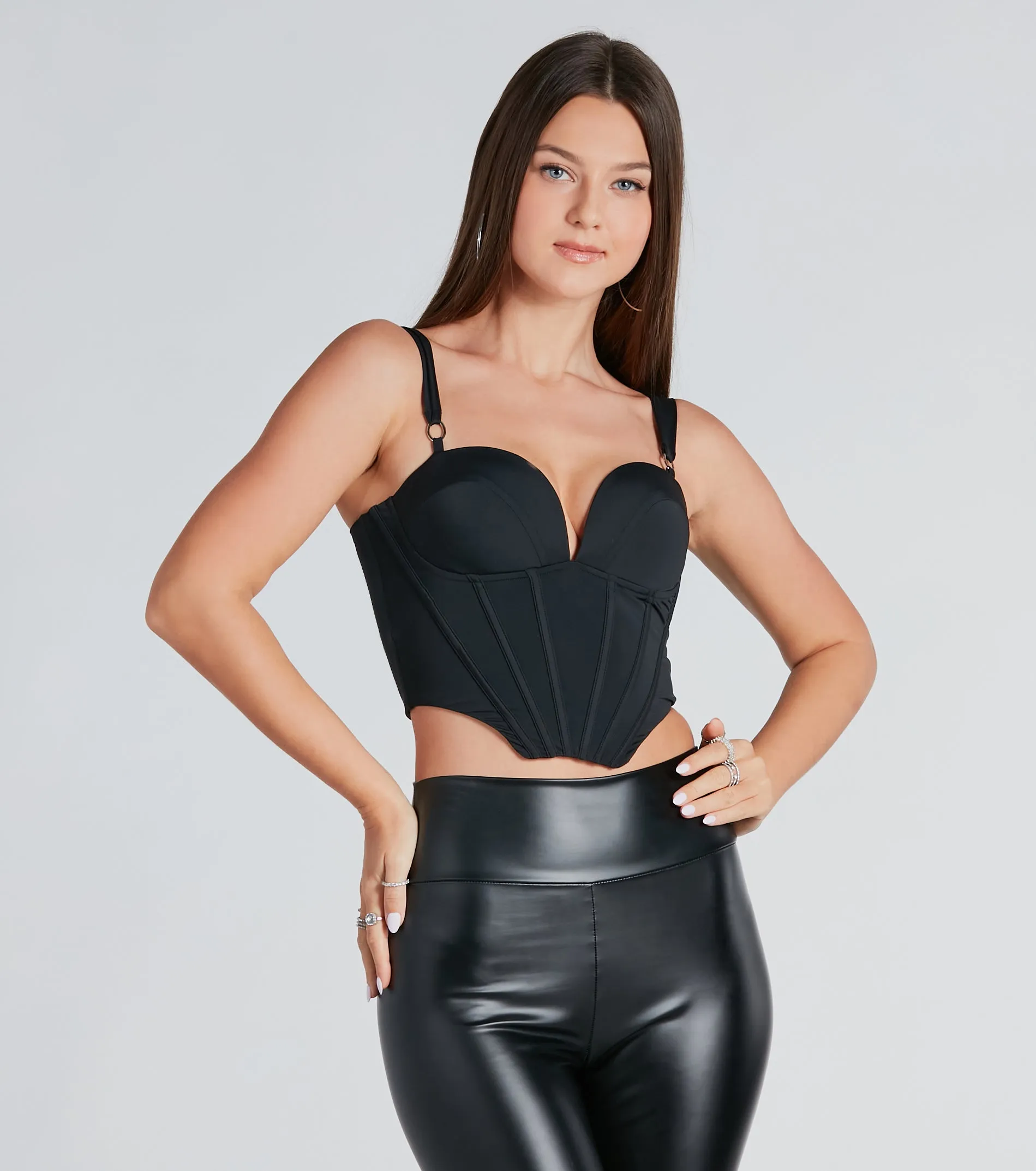 CLEARANCE - Sweet And Sultry Cropped Bustier Top sold by Windsor