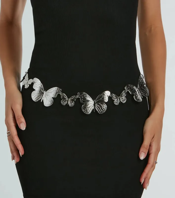 Bohemian Charm Butterfly Chain Belt sold by Windsor
