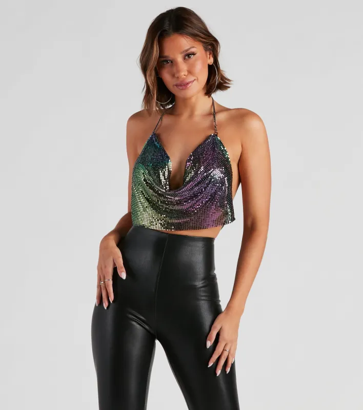 Fever Dream Chainmail Crop Top sold by Windsor