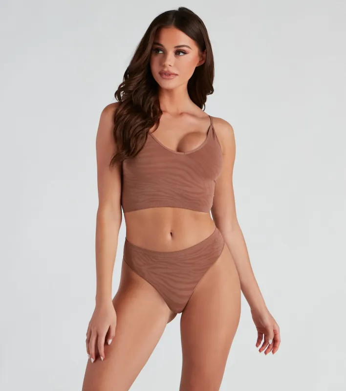 CLEARANCE - Seamless Bralette And Thong Set sold by Windsor