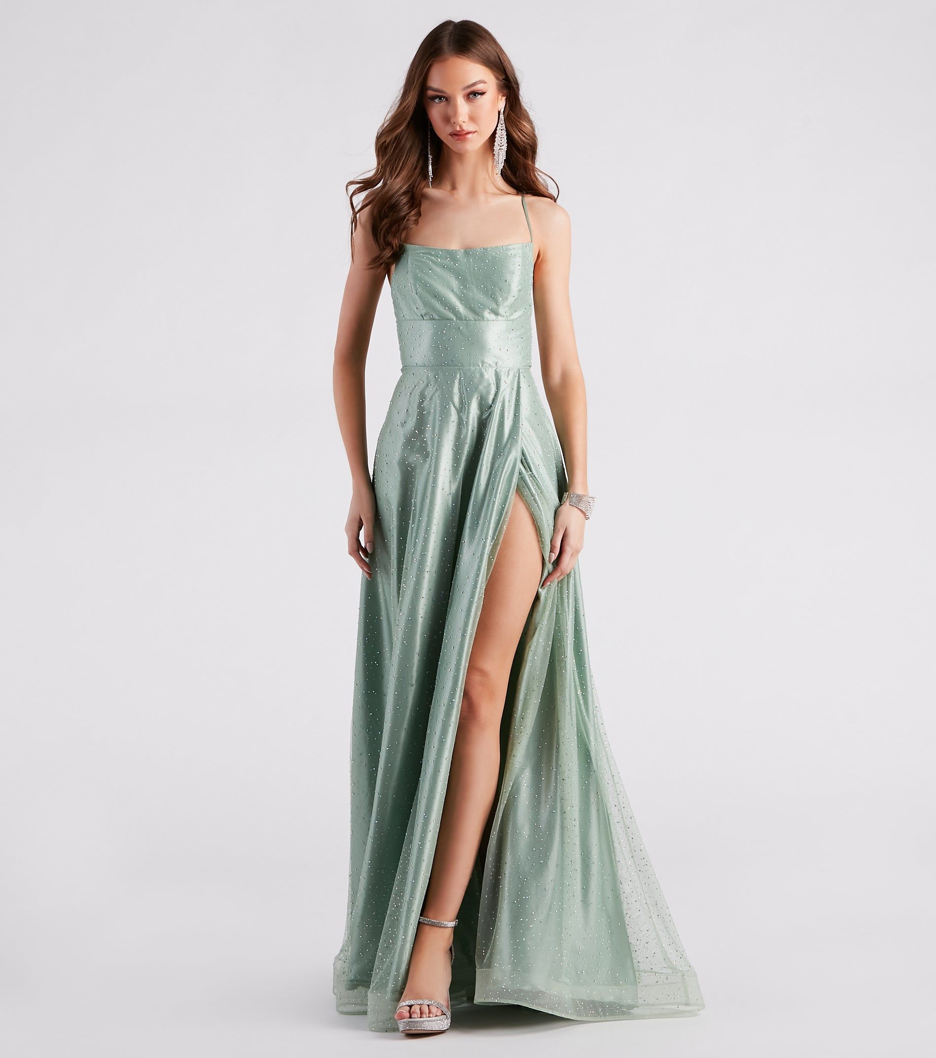 Alexis Formal Rhinestone A-Line Dress sold by Windsor