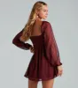 Countless Shine Glitter Skater Dress sold by Windsor