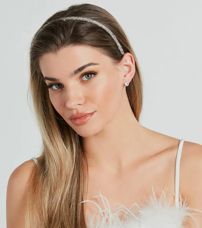 Classic Glitz And Glam Rhinestone Headband Set sold by Windsor