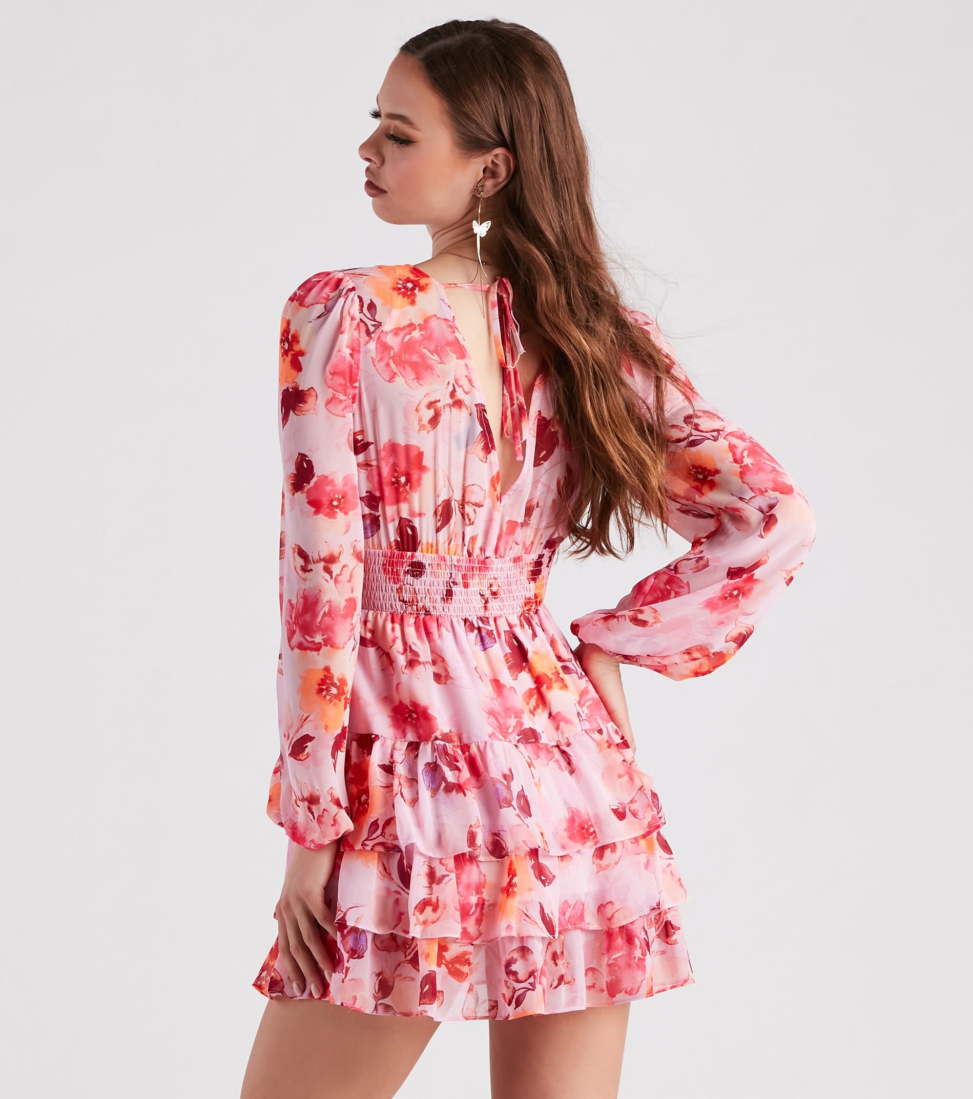 Spring In Full Swing Floral Skater Dress sold by Windsor product image thumbnail 2