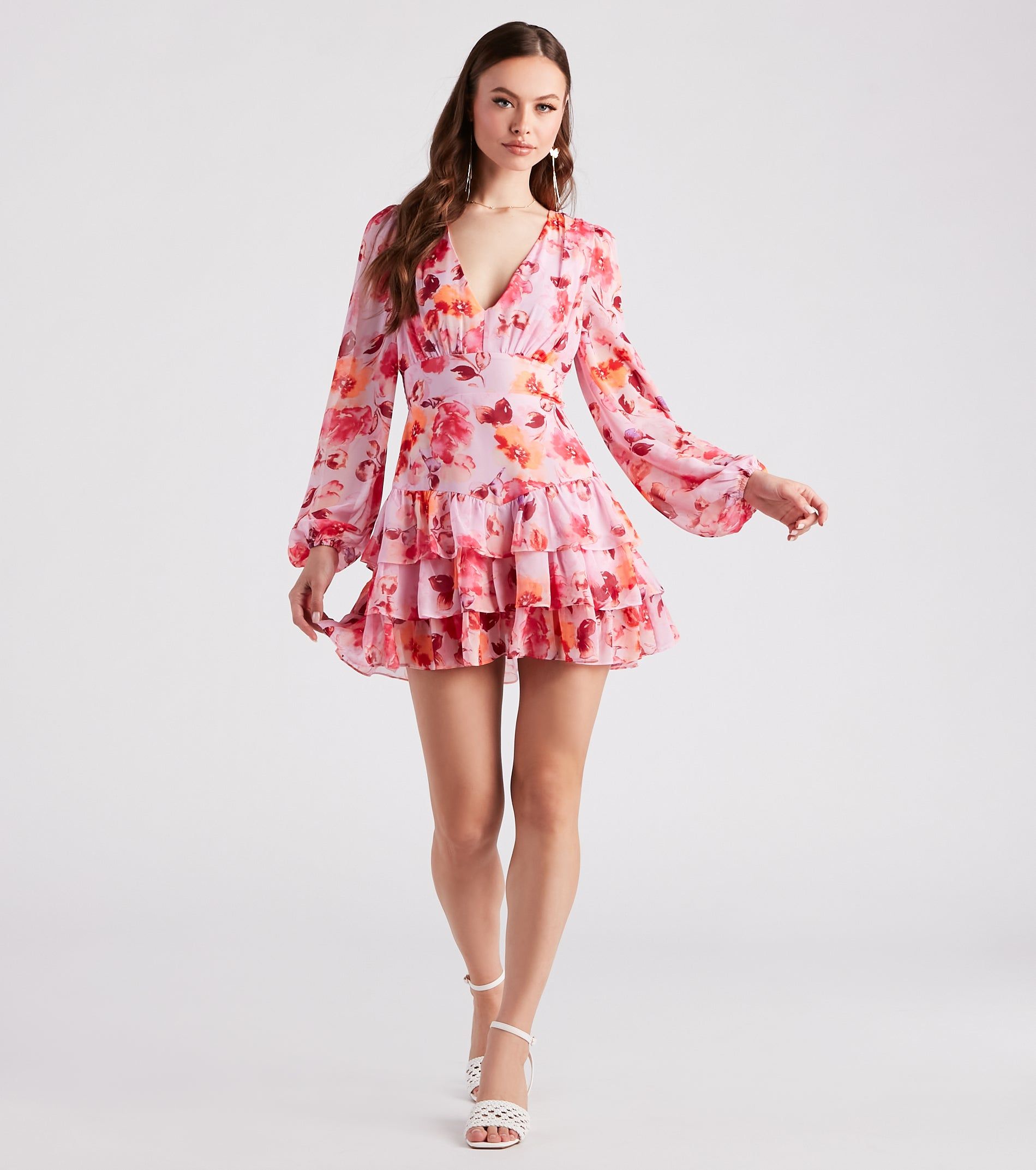 Spring In Full Swing Floral Skater Dress sold by Windsor product image thumbnail 3