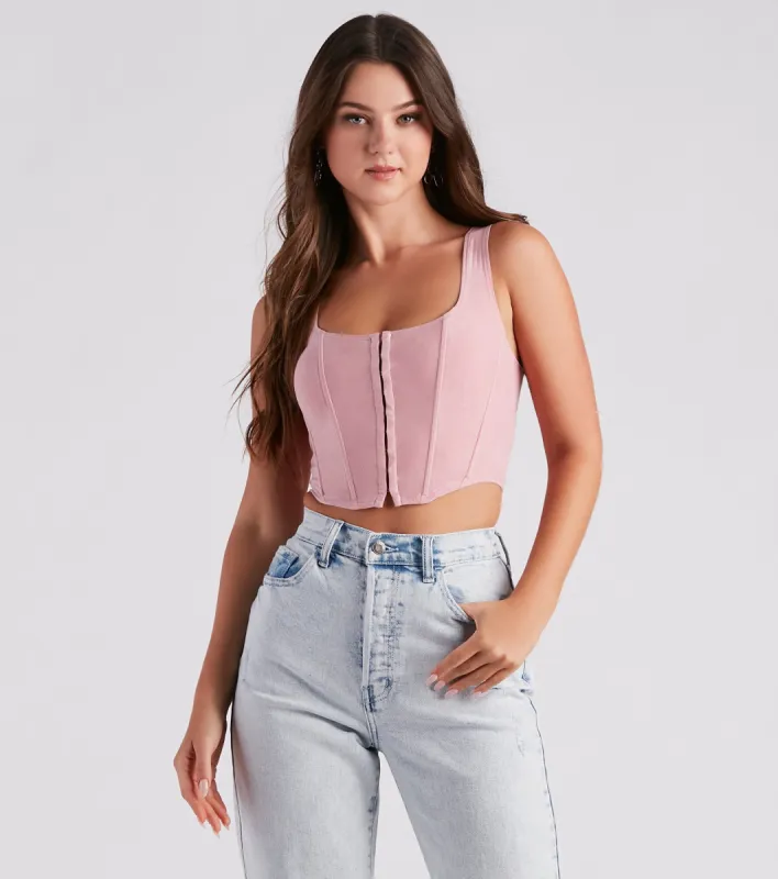 CLEARANCE - Out West Faux Suede Bustier sold by Windsor