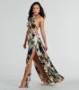 Dreamy Destination Cutout Tropical Print Maxi Dress sold by Windsor