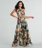 Dreamy Destination Cutout Tropical Print Maxi Dress sold by Windsor