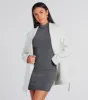 Trending Charm Faux Wool Belted Trench Coat sold by Windsor