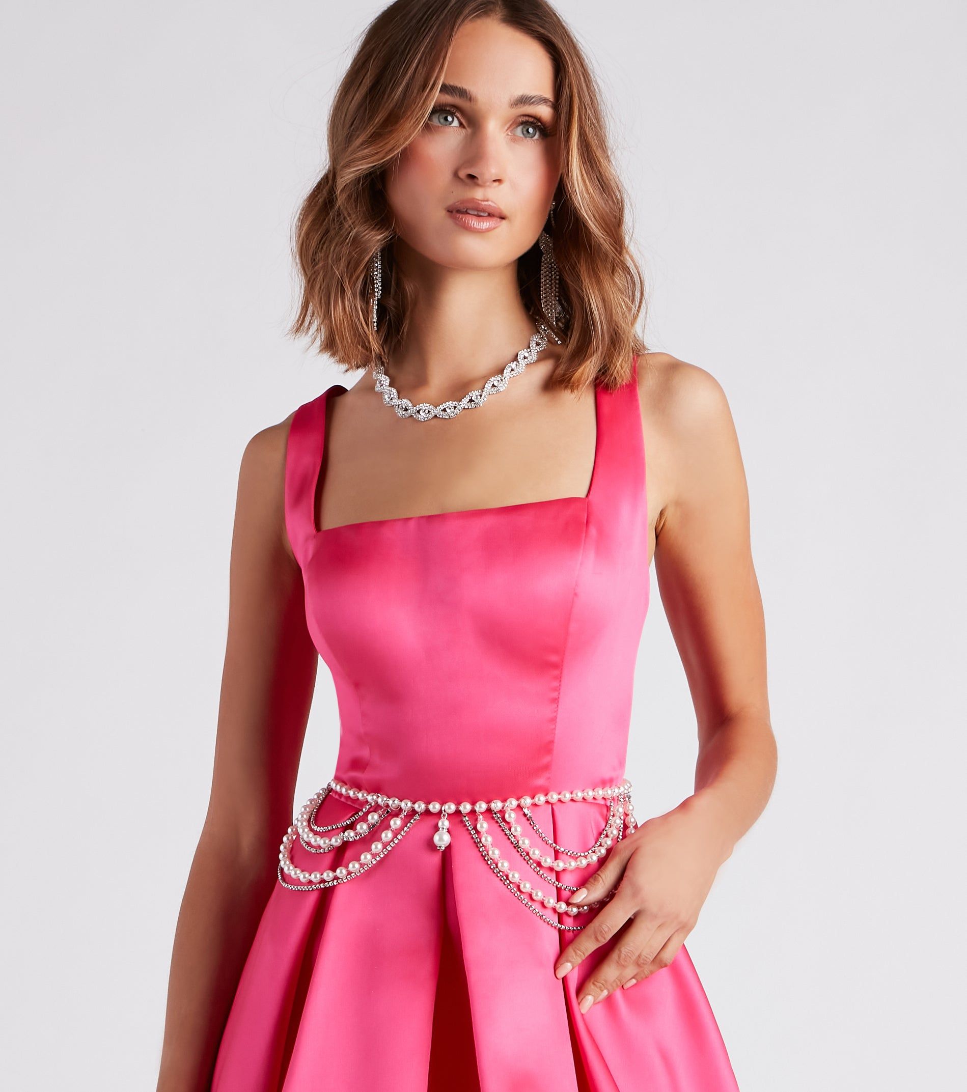 Draped In Glamour Pearl And Rhinestone Belt sold by Windsor product image thumbnail 2