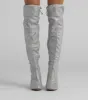 Diamonds In My Eyes Rhinestone Over-The-Knee Boots sold by Windsor