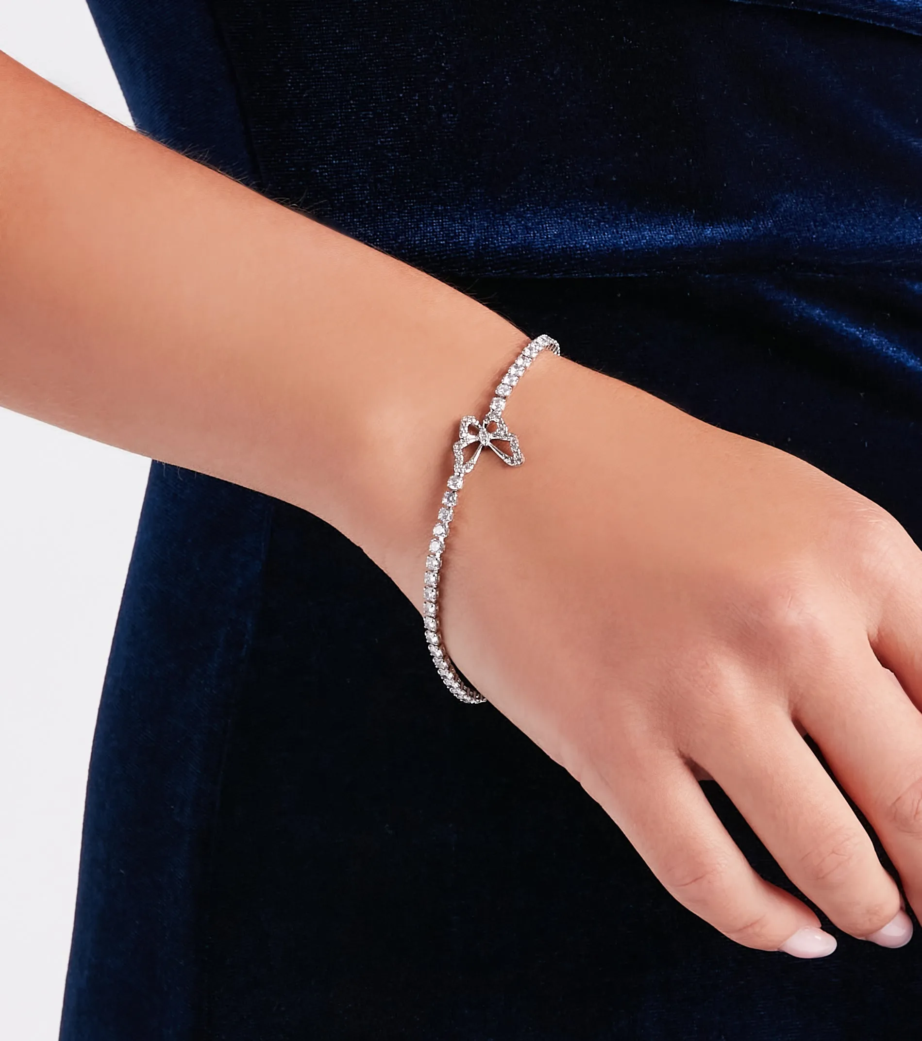 Dreamy Sparkle Rhinestone Butterfly Bracelet sold by Windsor