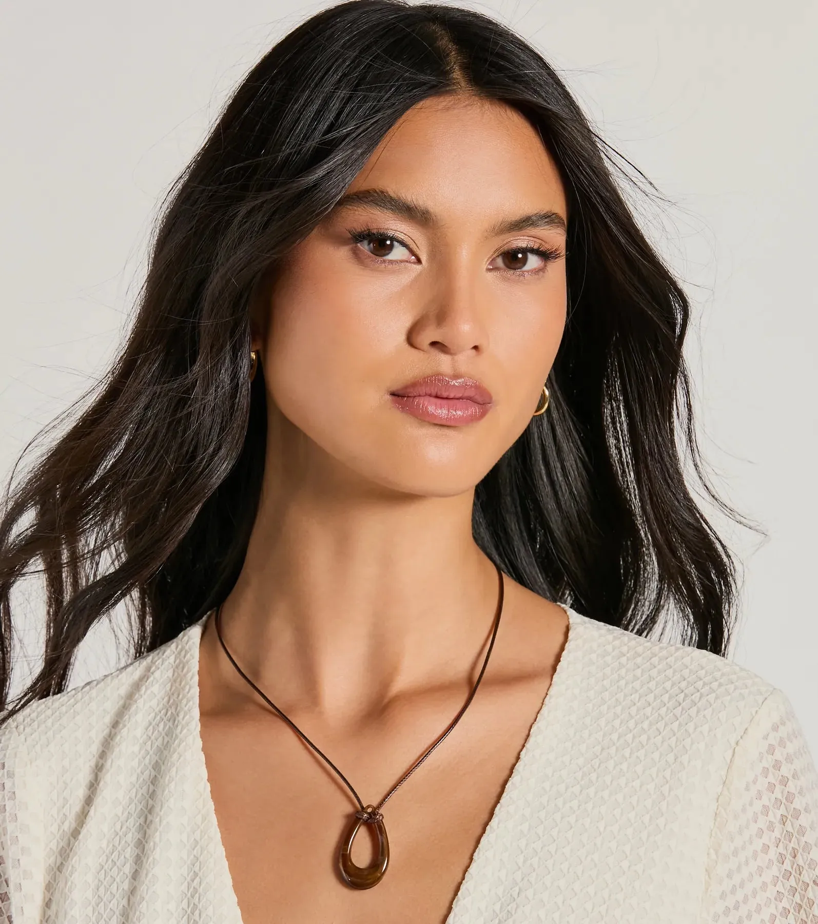 Eclectic Charm Teardrop Stone Necklace sold by Windsor product image thumbnail 4