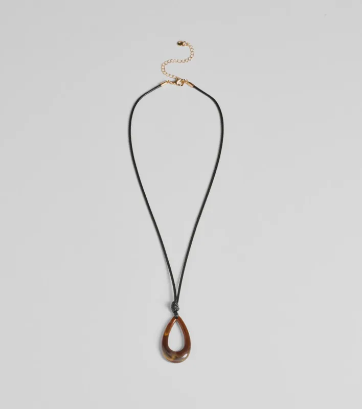 Eclectic Charm Teardrop Stone Necklace sold by Windsor