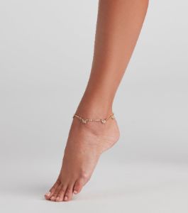 Wing It Butterfly Charm Anklet sold by Windsor