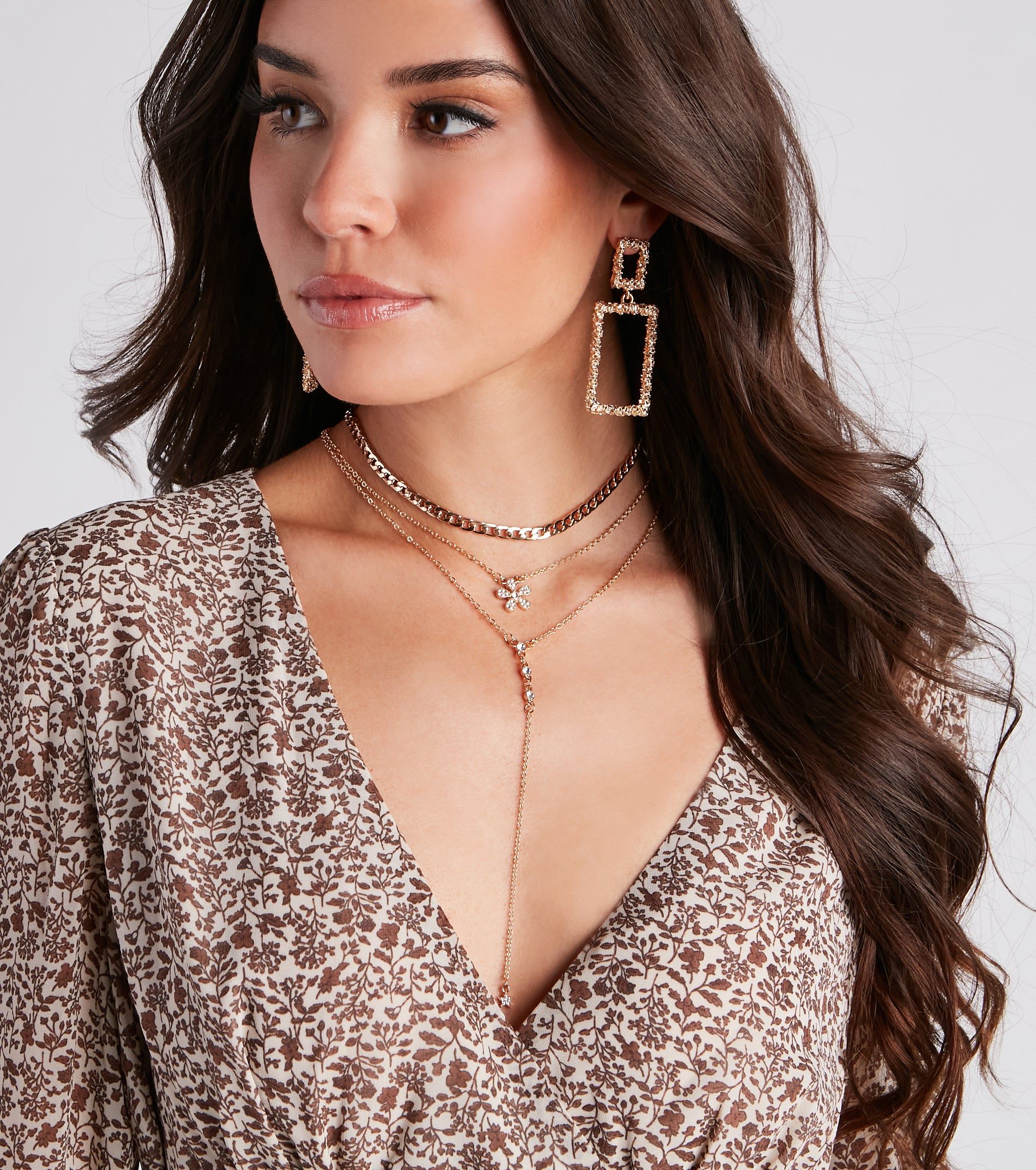 Cool-Girl Layered Charm Necklace Set sold by Windsor product image thumbnail 2