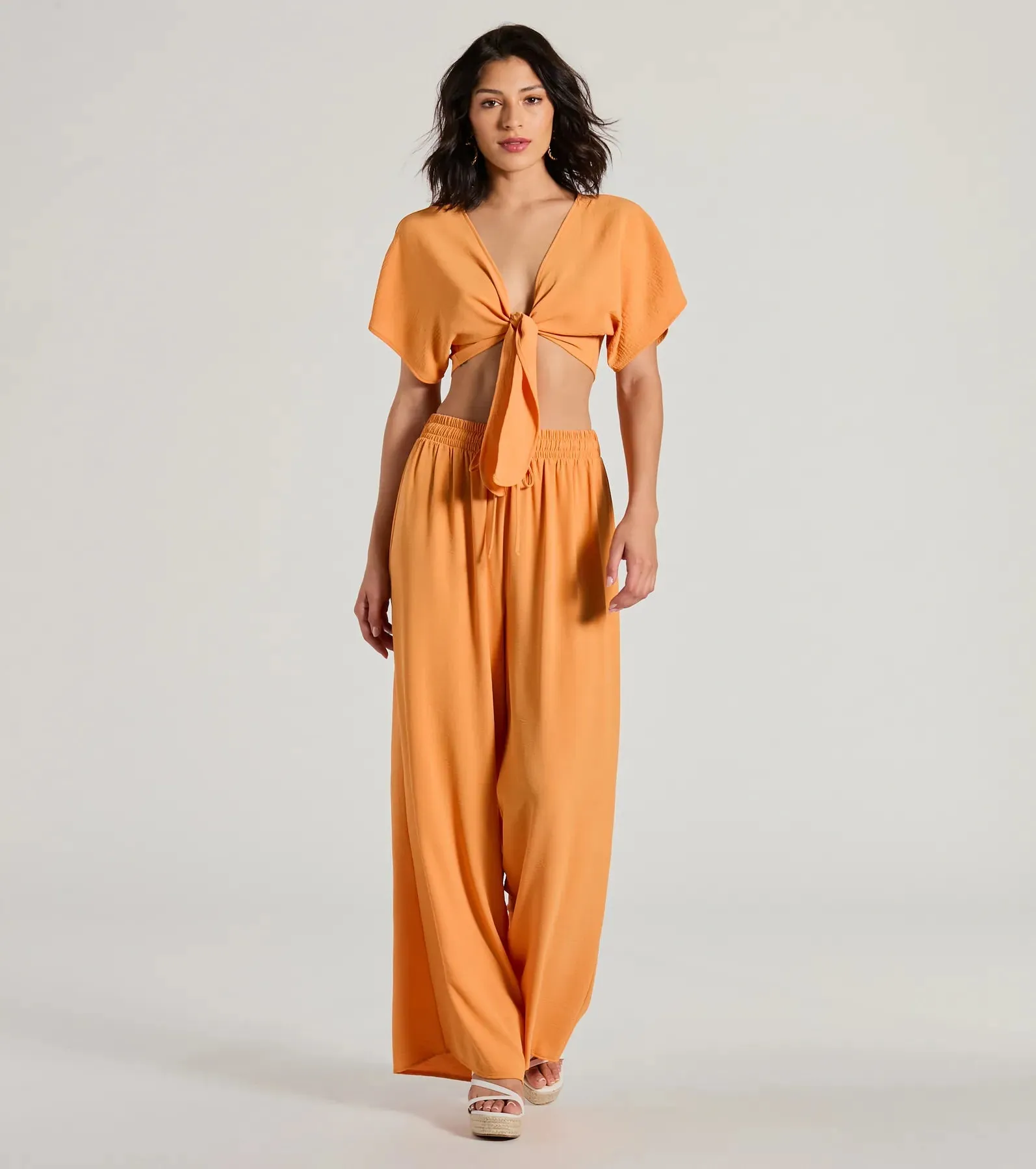 Flirty Match High-Rise Palazzo Pants sold by Windsor