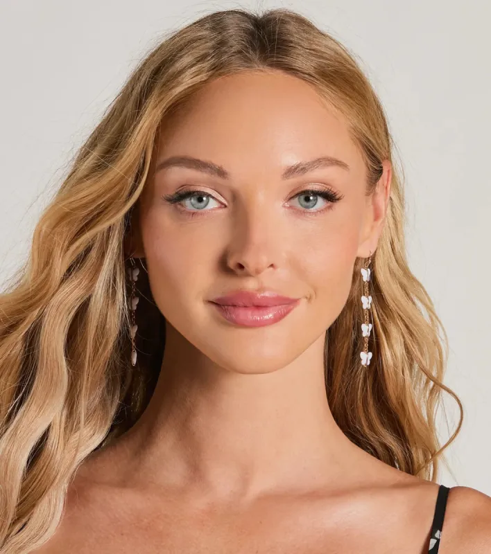 Adorable Charm Butterfly Duster Earrings sold by Windsor