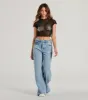 Born Star Rhinestone Sheer Mesh Crop Top sold by Windsor
