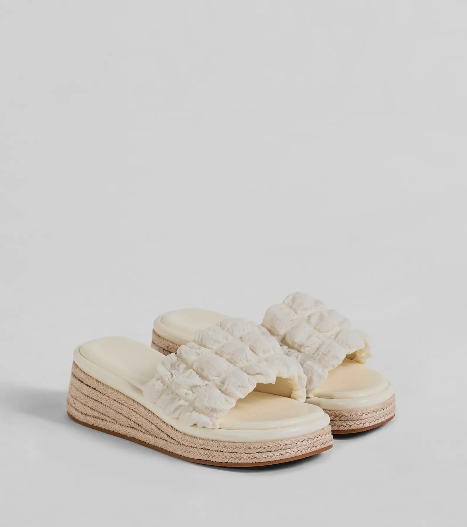 A Perfect Day Puff Espadrille Wedge Sandals sold by Windsor product image thumbnail 5