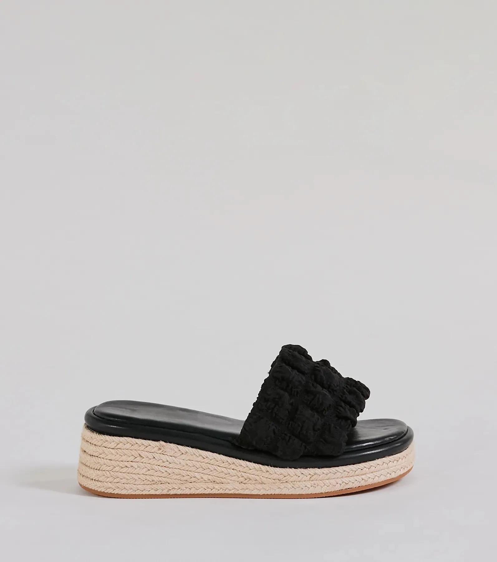 A Perfect Day Puff Espadrille Wedge Sandals sold by Windsor product image thumbnail 2