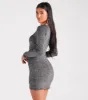 Stars Do Sparkle Glitter Long Sleeve Party Dress sold by Windsor