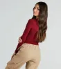 Cool-Girl Energy Cutout Long Sleeve Top sold by Windsor