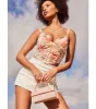 Dreamy Beauty Floral Ruched Mesh Corset Top sold by Windsor