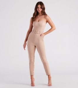Sophiscated Chic Belted Jumpsuit sold by Windsor