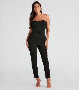 Sophiscated Chic Belted Jumpsuit sold by Windsor
