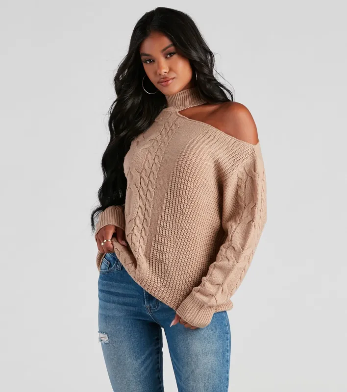 Warm Embrace Cable Knit Sweater sold by Windsor