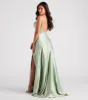 Marva Formal Satin Cowl Neck Dress sold by Windsor