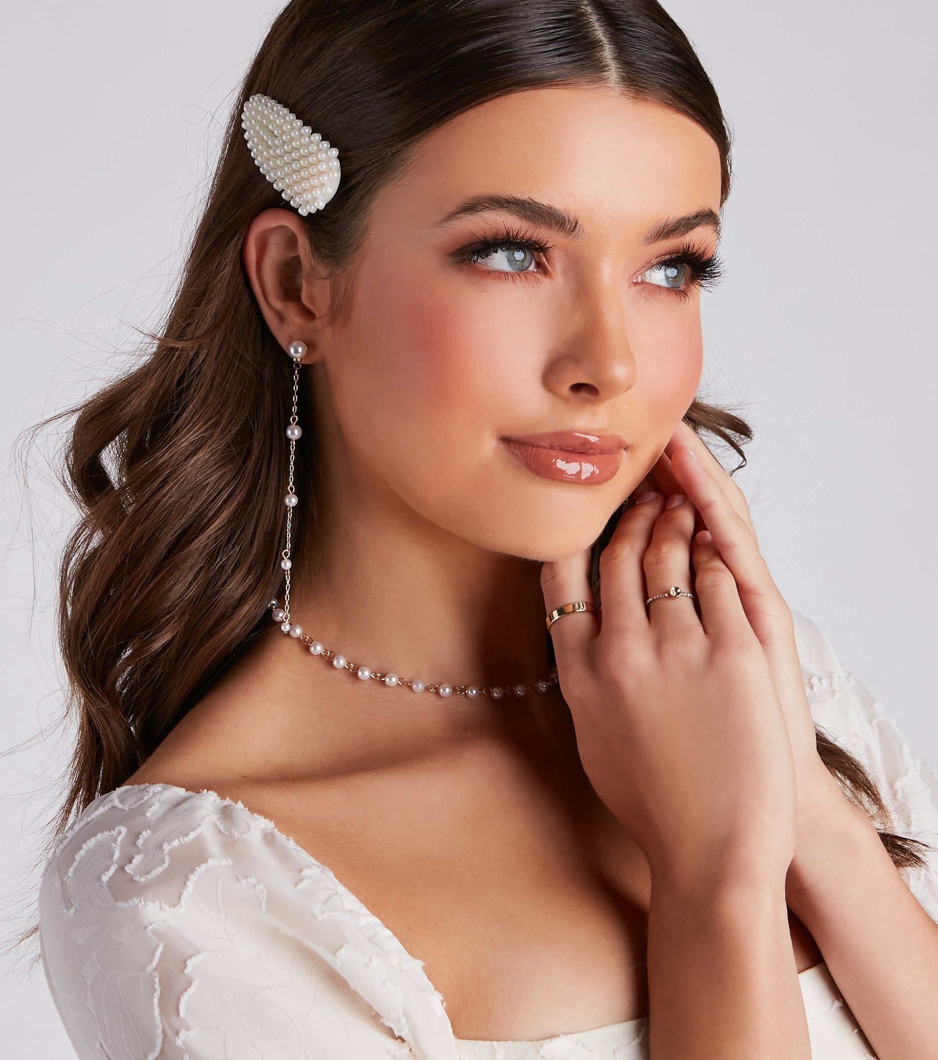 Stylish Perfection Pearl Hair Pin Set sold by Windsor product image thumbnail 3