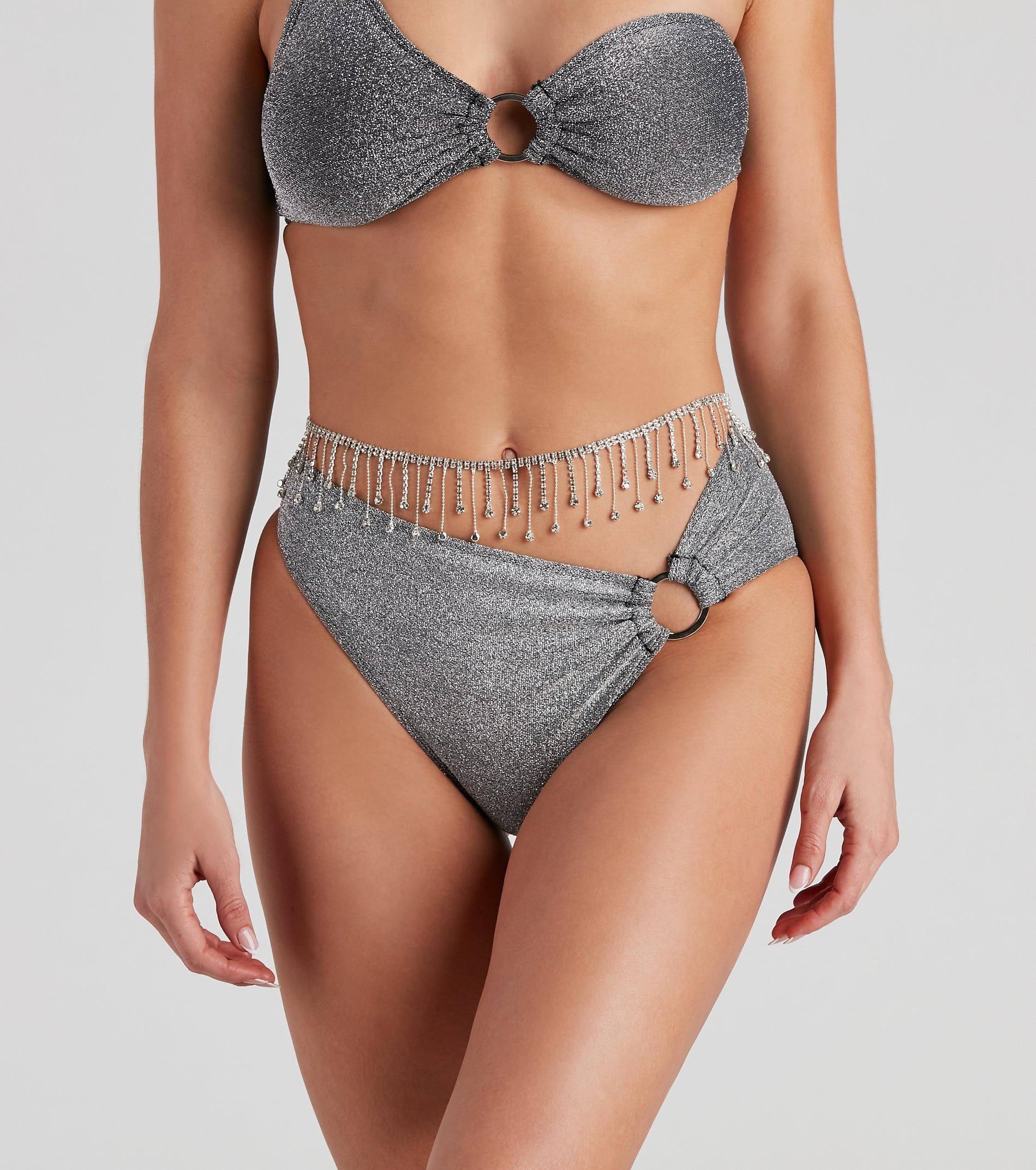 Glam Tassels Rhinestone Belt sold by Windsor