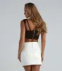 Luxurious Views Satin Sweetheart Corset Top sold by Windsor