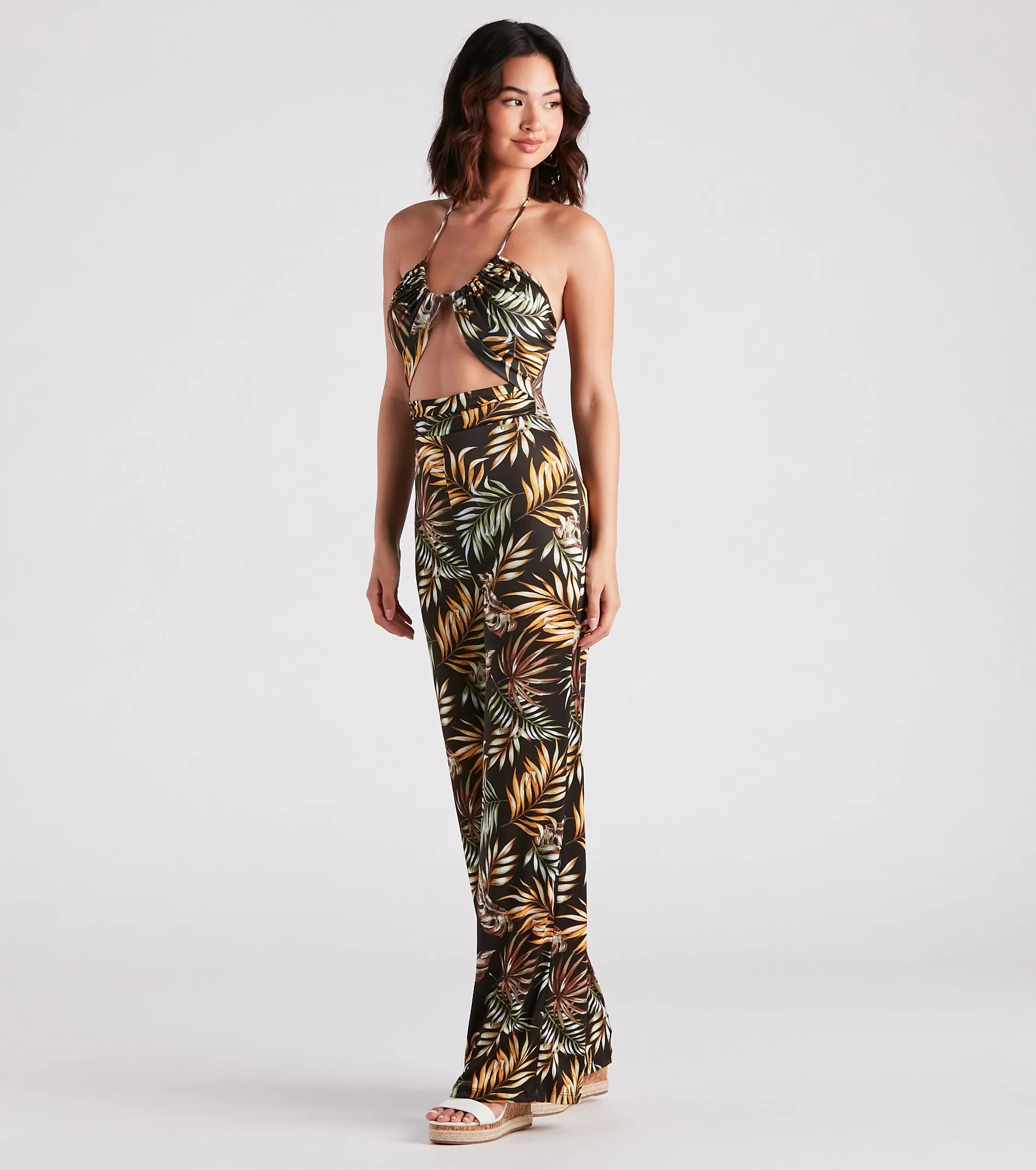 Mojito Please Tropical Halter Jumpsuit sold by Windsor product image thumbnail 3