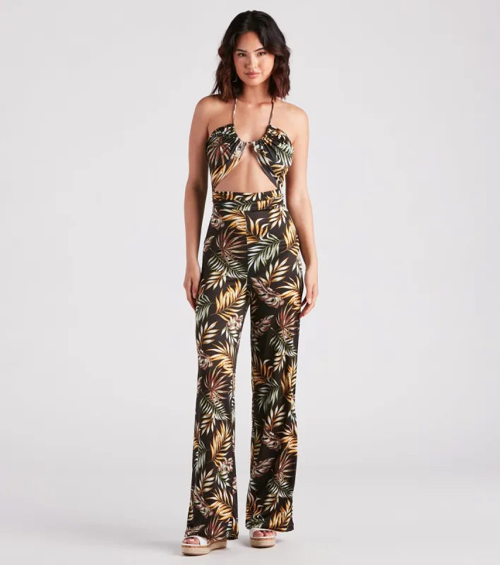 Mojito Please Tropical Halter Jumpsuit sold by Windsor
