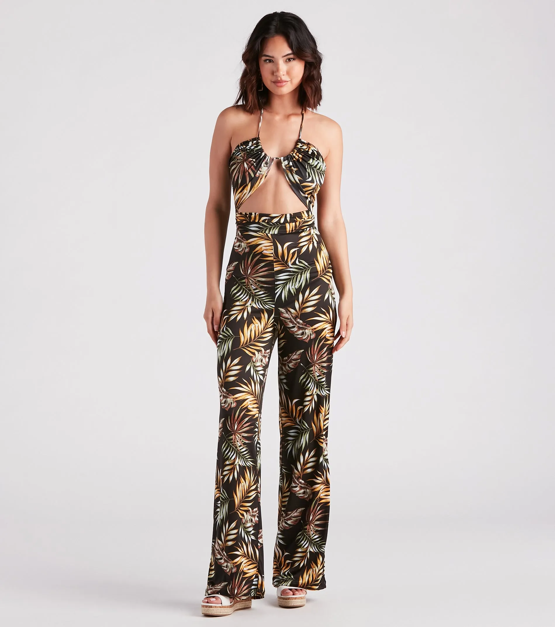 Mojito Please Tropical Halter Jumpsuit sold by Windsor