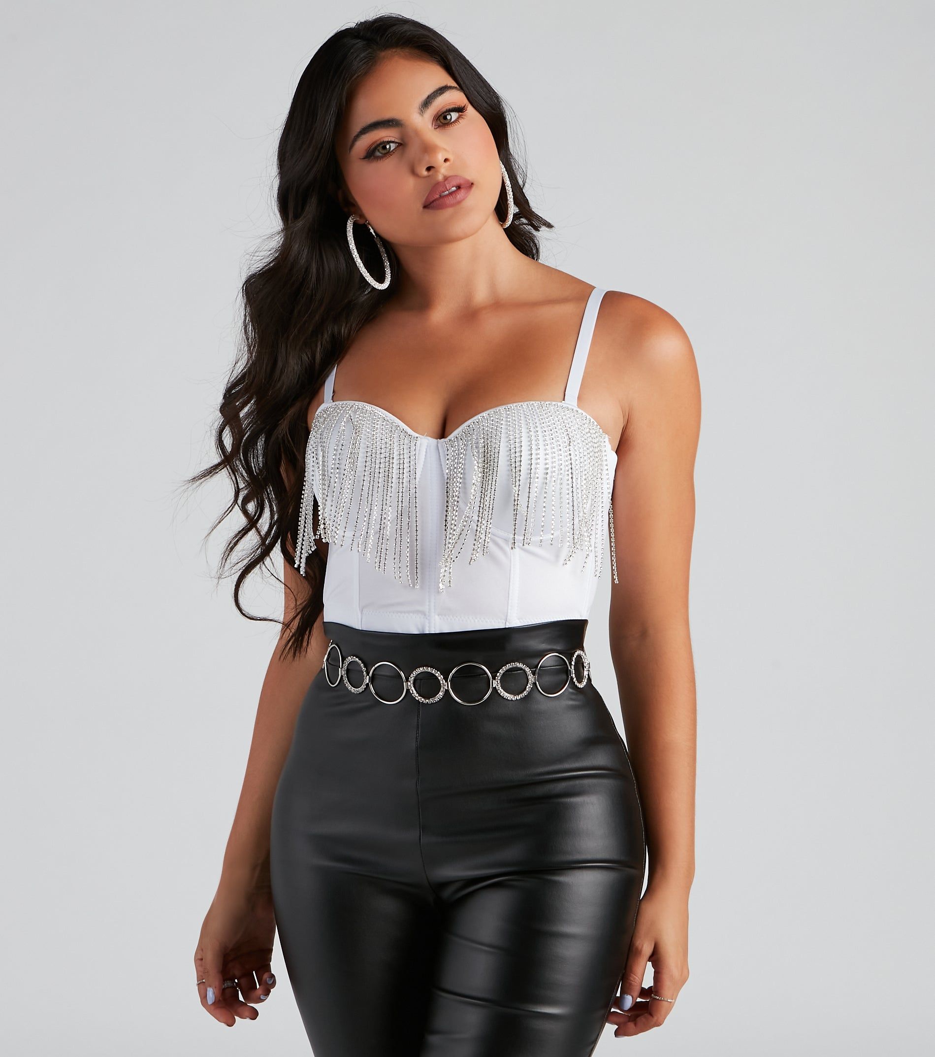 Rings Of Glam Rhinestone Belt sold by Windsor product image thumbnail 5