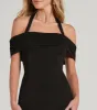 True Perfection Pleated Satin Skater Dress sold by Windsor